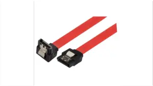 Cablu hdd 90 sata L la sata L 0.5m + clips 5GBit/s rosu