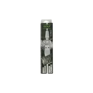 Cablu de incarcare USB Golf Diamond Micro USB alb 1m