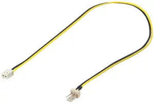 Cablu adaptor de alimentare PC tata 3 pini la 2 pini mama 0.3m Goobay