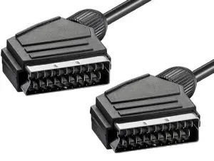 Cablu audio/video SCART 21 pini tata - SCART 21pini tata 0.8m