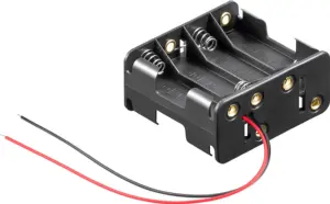 Suport baterii 8x AA 58x63x28.7 mm cu fire terminale 15cm Goobay 81218