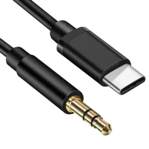 Cablu audio Jack 3.5 mm STEREO tata la USB-C tata 1m negru