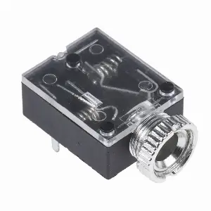 Conector Jack 3.5 mm mama stereo 3 piste cu intrerupator /montare pe panou /placa VG01221