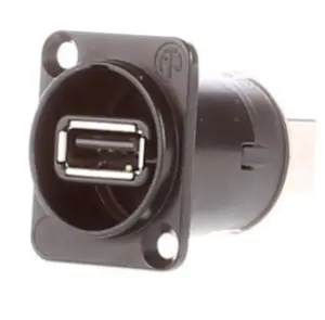 Adaptor panou priza USB A mama - USB B mama spate Neutrik NAUSB-W-B