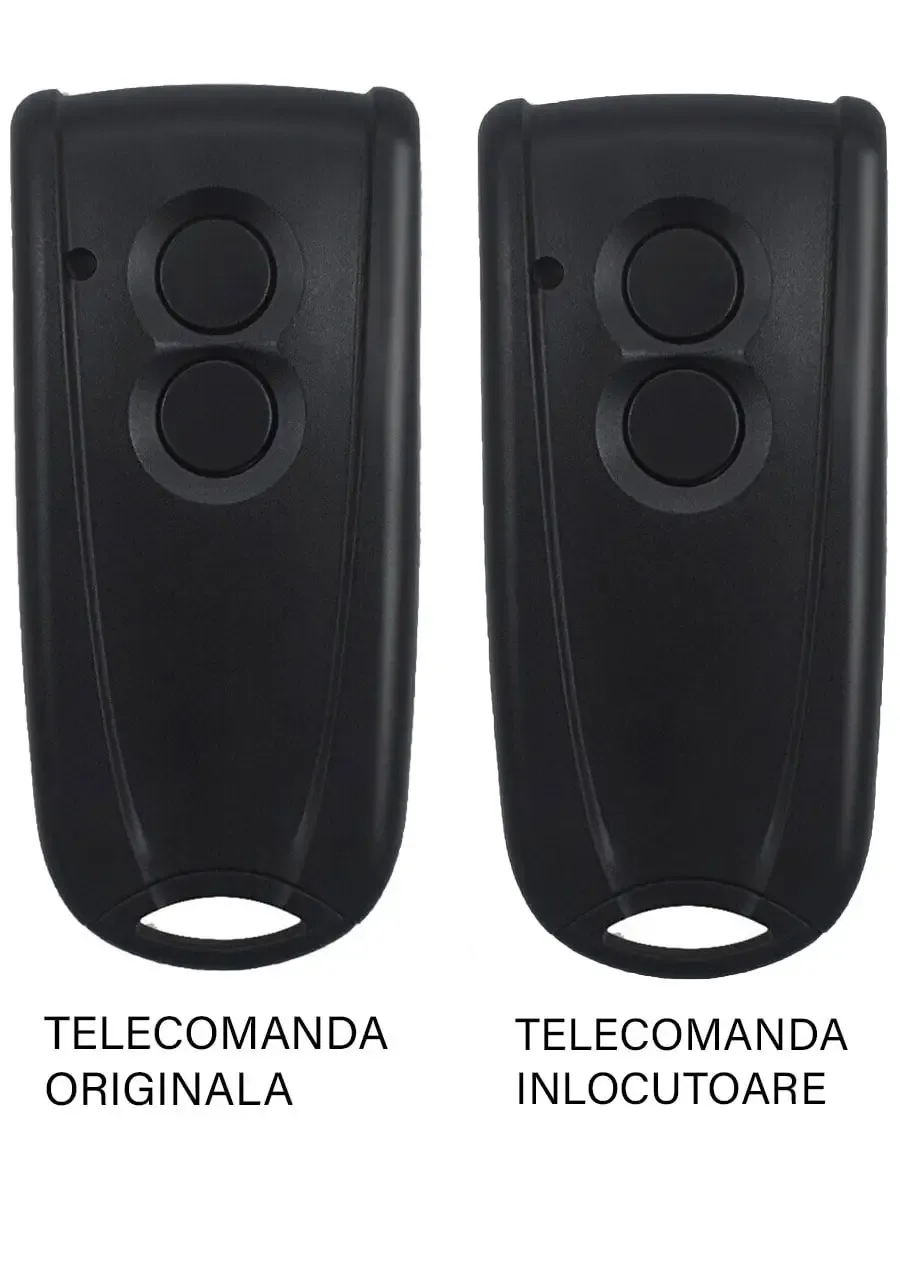 Telecomanda inlocuitoare poarta garaj 2 butoane cod saritor frecventa 433.92MHz EcoStar Rsc2 compatibila cu originalul (812)