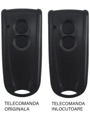 Telecomanda inlocuitoare poarta garaj 2 butoane cod saritor frecventa 433.92MHz EcoStar Rsc2 compatibila cu originalul (812)
