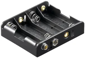 Suport baterii 4x AA R6 cu mufa de Tip 9V 11448 Goobay