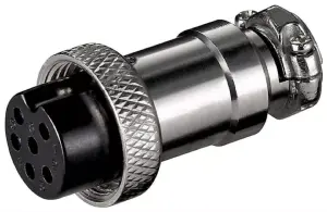 Mufa XLR 6 pini mama pentru microfon cu surub Goobay