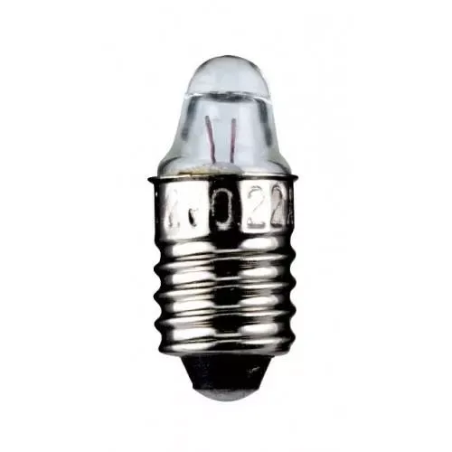 Bec E10 1.2V 0.22A cu lentila Goobay