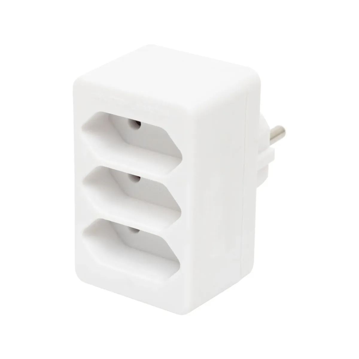 Triplu stecher distribuitor 3x Euro 1500W alb Home NV 23/WH