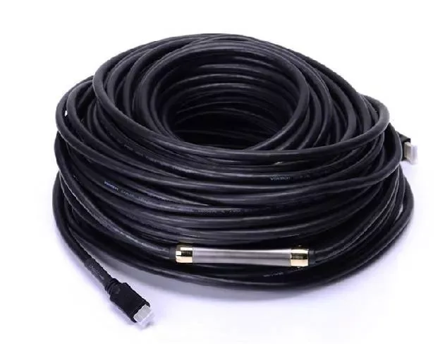 Cablu HDMI 20m aurit tata-tata ferita cu Ethernet CA F cu amplificator V1.4 pe cablu