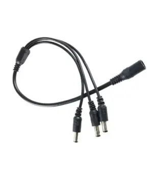 Spliter cablu alimentare cu mufa mama 5.5x2.1 mm la 3x tata 5.5x2.1 mm