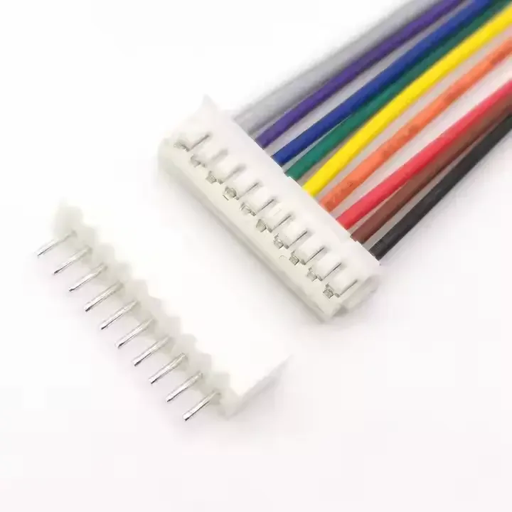 Cablu cu conectori 10pini JST pas 2.54mm mama + tata PCB