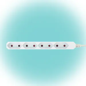 Prelungitor electric Euro 4 prize 3m 2300W alb Home NV 4E-3/WH