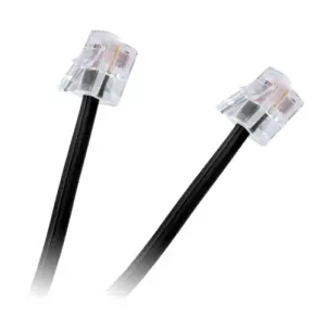 Cablu telefon extensie negru 10m RJ11