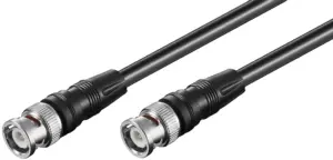 Cablu BNC tata - tata BNC 1m negru RG58 Goobay 50272
