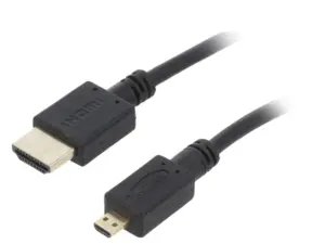 Cablu HDMI 2.0 - micro HDMI 3m 4K negru 32AWG GEMBIRD CC-HDMID-10