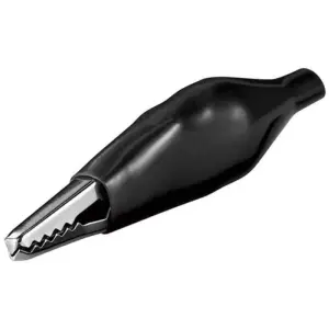 Clips crocodil 48mm negru Goobay