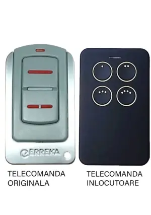 Telecomanda inlocuitoare poarta garaj Erreka Iris de doua si patru canale/ cod saritor/ 433.92MHz sau 868.35MHz (813)