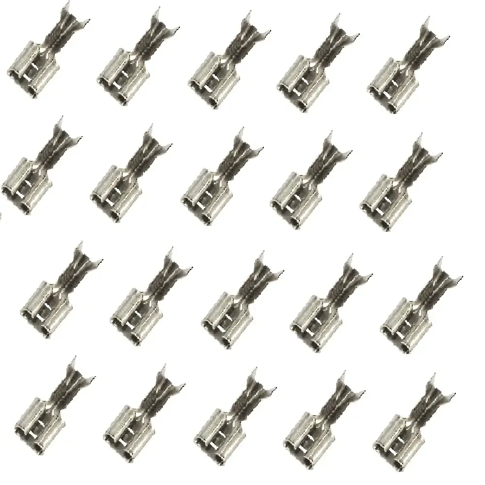 Set 20 papuci cablu mama 6.3x0.5mm cositoriti pentru cablu 0.5-1mm2 Somogyi Electronic KSH 6,3-0,5/Sn-20