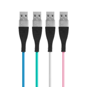 Cablu de date si incarcare iPhone lightning invelis siliconic 1m 2A Delight