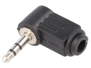 Mufa Jack 3.5 mm tata stereo la 90 grade pe cablu JC-023