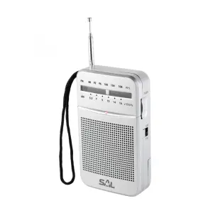 Radio portabil 2 benzi AM-FM 2x AA argintiu SAL RPC 4