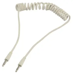 Cablu audio JACK spiralat 3.5 mm stereo tata la 3.5 mm stereo tata 1m Valueline