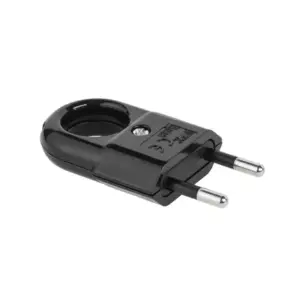 Stecher plat Euro negru Elgotech