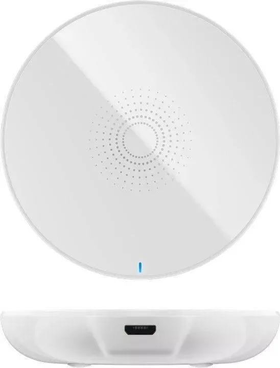 Incarcator fara fir wireless 5W 1A alb pentru dispozitive standard QI Goobay