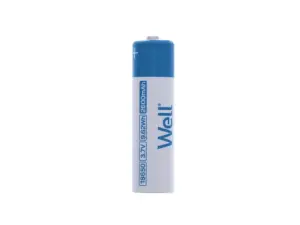 Acumulator industrial Li-ion terminal cu varf 18650 3.7V 2600mAh Well