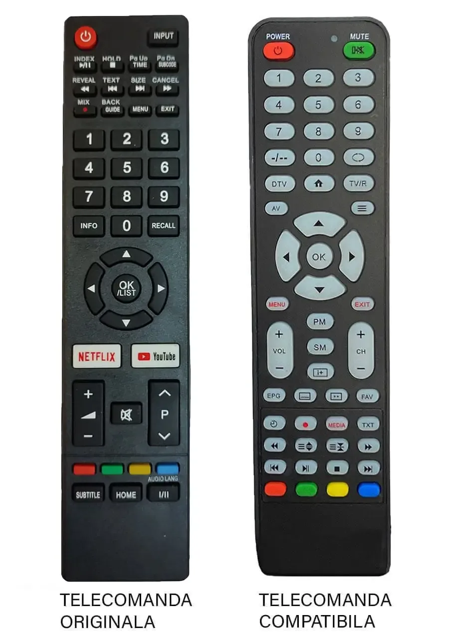 Telecomanda inlocuitoare compatibila TV Vortex NEI Schneider 32NE4700 IR 40BF (380-E)