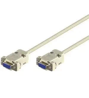 Cablu serial RS232 DB9 mama la DB9 mama 2m Goobay