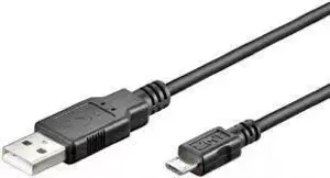 Cablu USB 2.0 - micro USB 0.3m negru Goobay