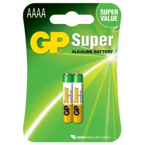 Baterii AAAA LR8 alcaline 2buc/blister GP
