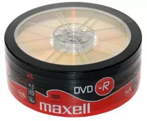 DVD-R 4.7GB 16X 25buc pe folie Maxell