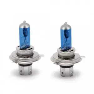 Set de 2 becuri Halogen H4 90W +110% intensitate Alb Xenon 12V Carguard