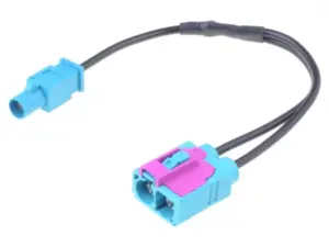 Cablu adaptor auto antena Fakra mufa tata - Fakra soclu mama dublu cu cablu PER.PIC. A9663-2