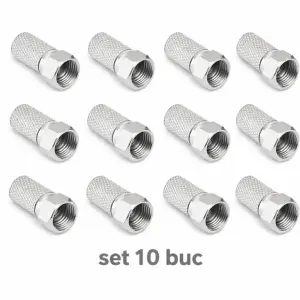Set 10 mufe F 6.8mm cu garnitura RG6 WTY0451-10