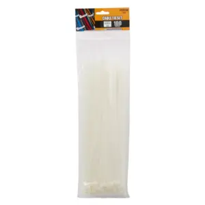 Coliere plastic transparent 300x4.6mm 100buc Handy