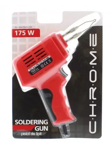 Pistol de lipit 175W in blister CHROME