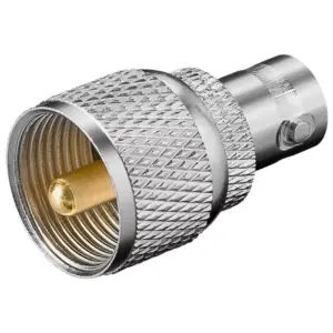 Adaptor UHF la BNC mama contact aurit Goobay