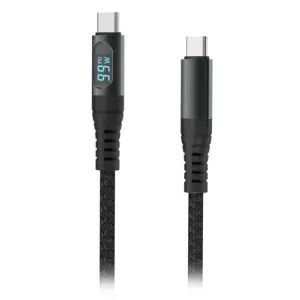 Cablu USB Type C - USB Type C 1m cu afisaj 5A V-Tac SKU-7746