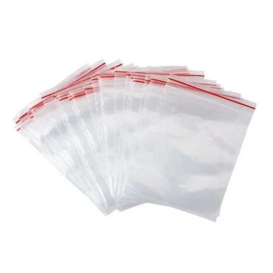 Pungi 100buc cu fermoar Lung 200mm Lat 100mm Gros 40um polietilena PLAST 02-05-1020