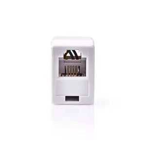 Cuplaj modular Nedis RJ11 mama - RJ11 mama alb