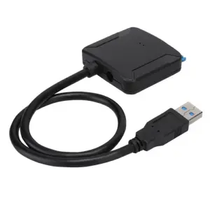 Convertor USB 3.0 la SATA 22pini HDD 2.5" /SSD-uri Plug&Play posibilitate alimentare 12VDC 5.5x2.1mm max.16TB