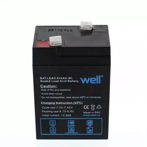 Acumulator 6V 4A PLUMB ACID WELL BAT-LEAD-6V4AH-WL