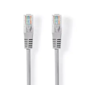 Cablu UTP Nedis Cat5e mufat 0.5m patch cord gri