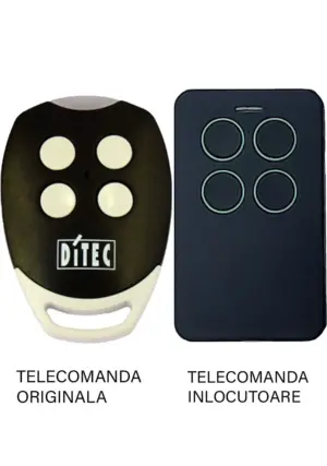 Telecomanda inlocuitoare poarta garaj 4 butoane cod saritor frecventa 433.92MHz Ditec Gol 4C compatibila cu originalul (811)