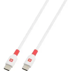 Cablu USB-C - USB-C PD100W 1.2m alb Skross SKCA0019C-C120CN